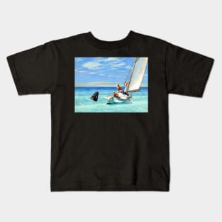 High Resolution Edward Hopper Ground Swell 1939 Kids T-Shirt